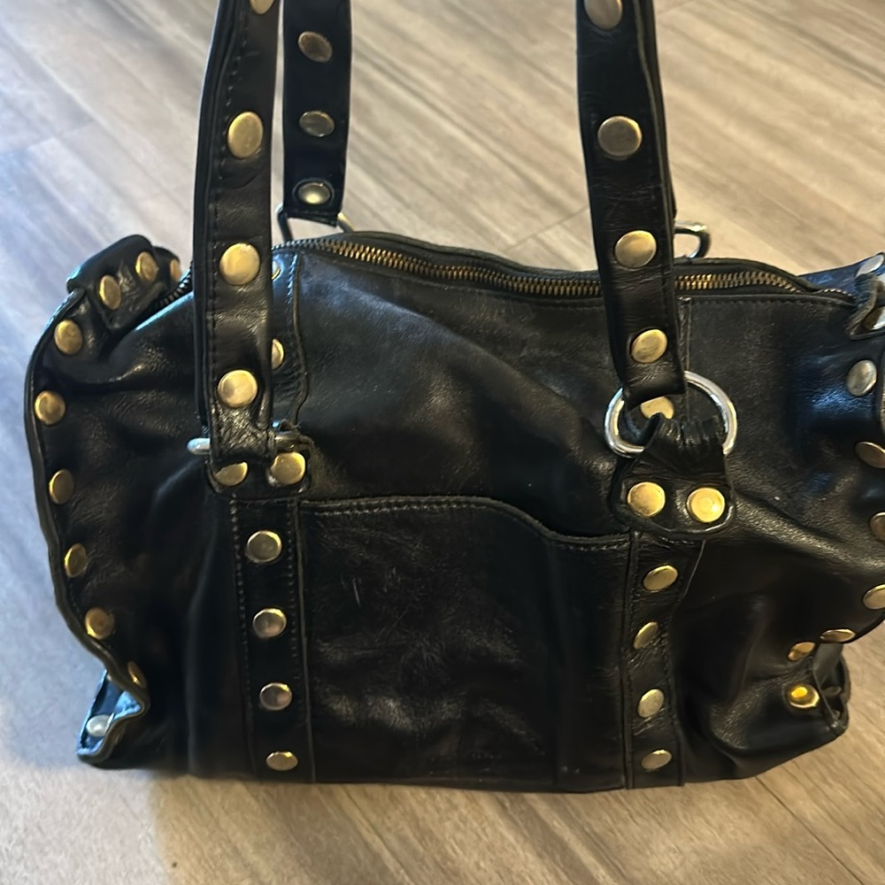 Hammitt Westwood Handbag black leather with gold hardware